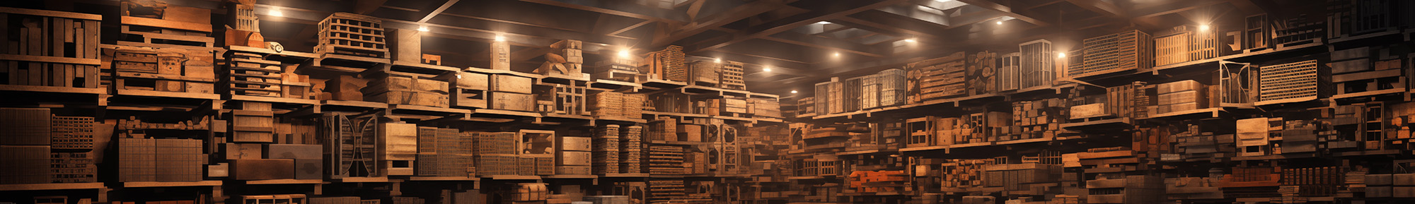 Expansive warehouse scene echoing the iconic Indiana Jones movie's ending, illustrating the vast storage of Recycled Goods.